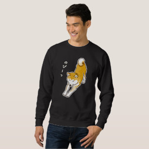 Sudadera Perro chiba inu que tiene un pixelart