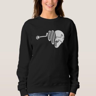 Sudadera Perro Chigi Huella Corazón Dueño Veterinario