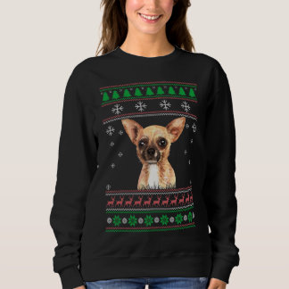 Sudadera Perro chihuahua adoran Navidades feos y dulces nav