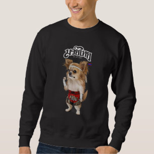 Sudadera Perro chihuahua como campeón de boxeo de punk en T