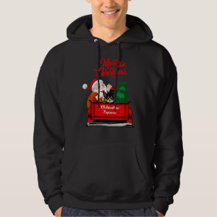 Sudadera Perro Chihuahua Con Papá Noel En La Recogida Roja