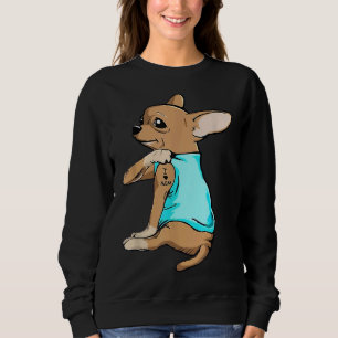 Sudadera Perro Chihuahua que amo a mamá Tattoo Chihuahua