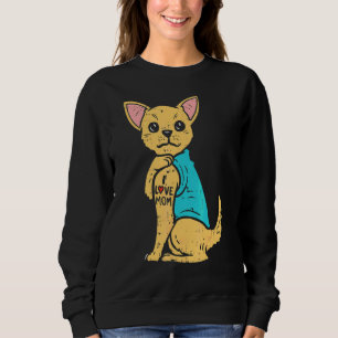 Sudadera Perro Chihuahua que amo a mamá Tattoo Cinco De May