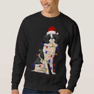 Sudadera Perro chino japonés con luces Gorras de Navidades