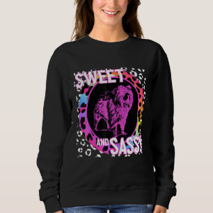 Sudadera Perro Chow Lindo Nostalgia de los 90s Estampado de