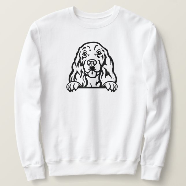 Sudadera Perro Cocker Spaniel (Anverso del diseño)