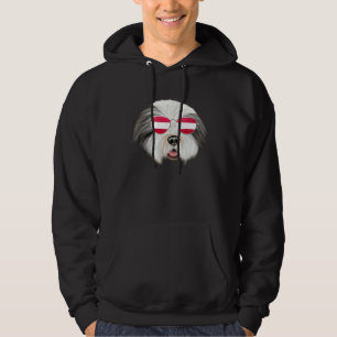 Sudadera Perro Collie Barbudo de la Bandera Austriaca Austr