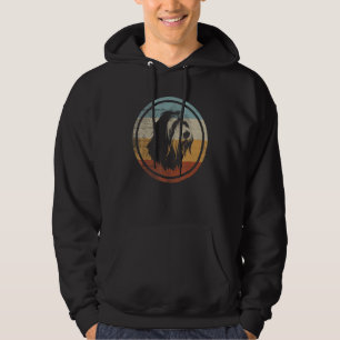 Sudadera Perro Collie Barbudo Estilo Retro