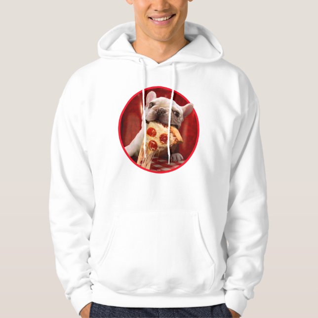 Sudadera Perro comiendo pizza Slice (Anverso)