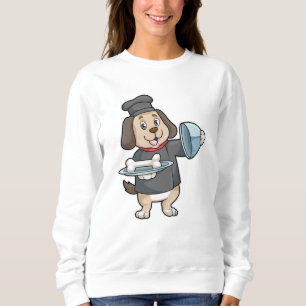 Sudadera Perro como chef con Plata y Huesos
