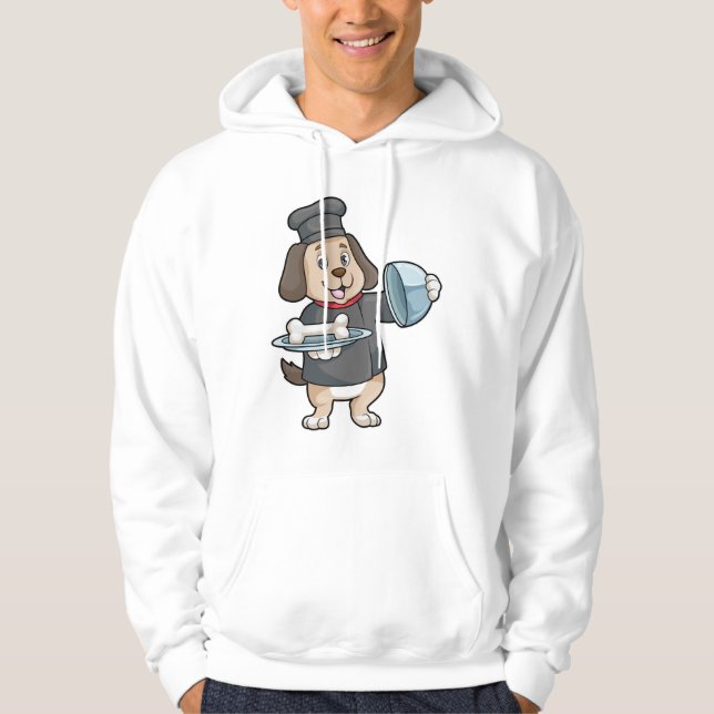 Sudadera Perro como chef con Plata y Huesos (Anverso)