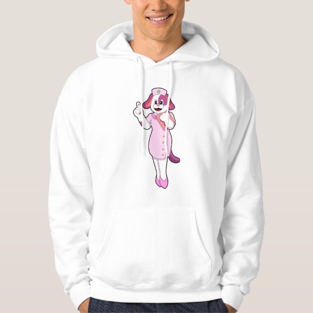 Sudadera Perro como enfermera (Anverso)