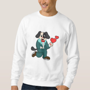 Sudadera Perro como maduro con traje y corbata