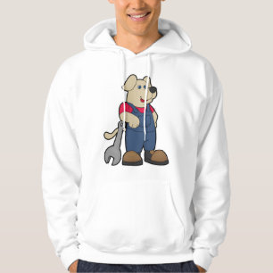 Sudadera Perro como mecánico con llave