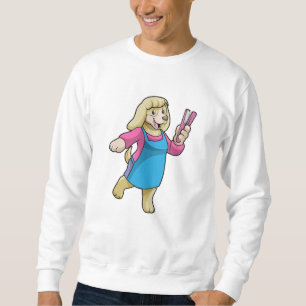 Sudadera Perro como peluquero con comb