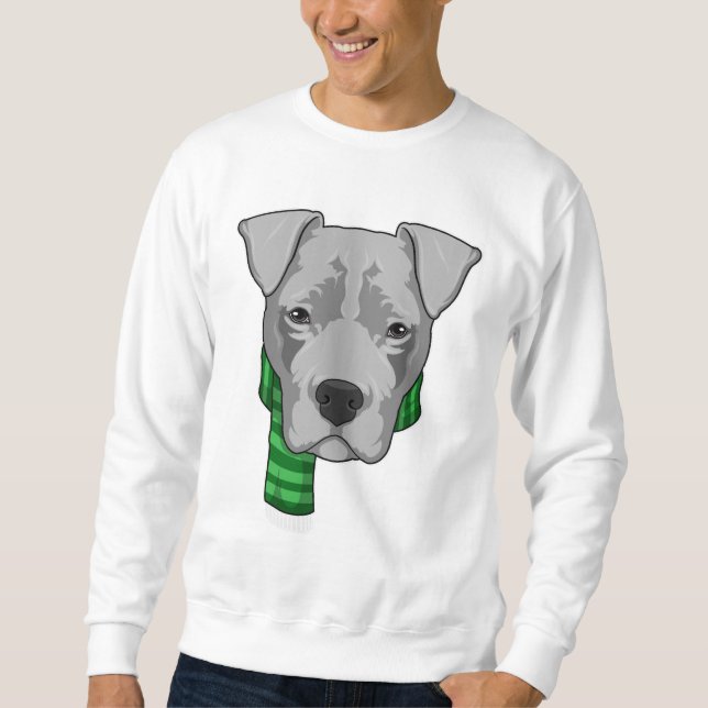 Sudadera Perro con bufanda (Anverso)
