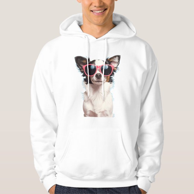 Sudadera Perro con gafas de sol (Anverso)