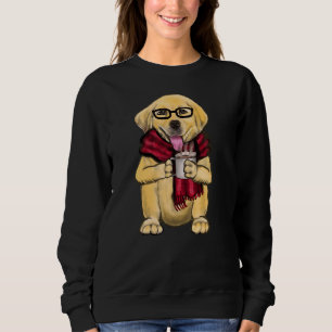 Sudadera Perro Con Gafas Y Espalda Roja Que Tiene Un Cof Ca