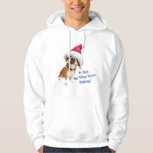 Sudadera Perro con gran sombrero Santa