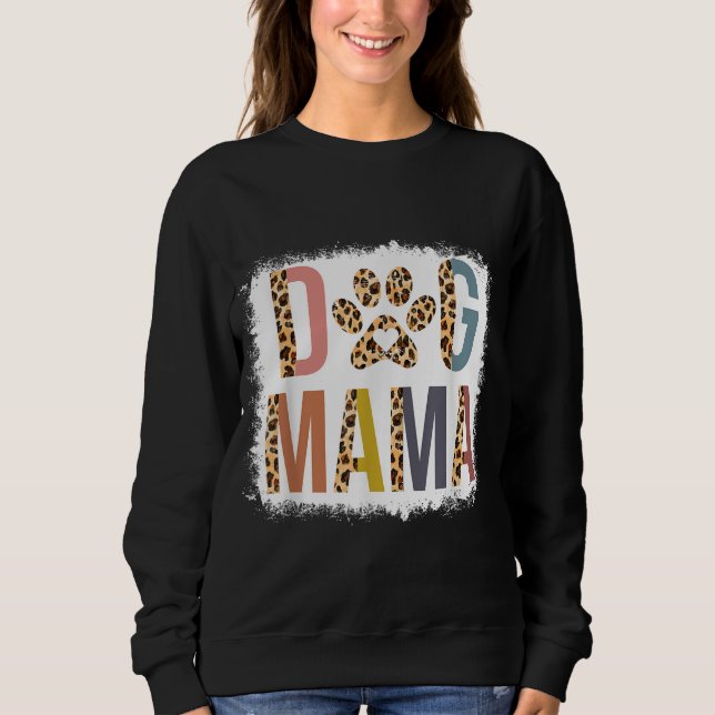 Sudadera Perro con sangre Mama Leopard & Boho Mom Life Madr (Anverso)