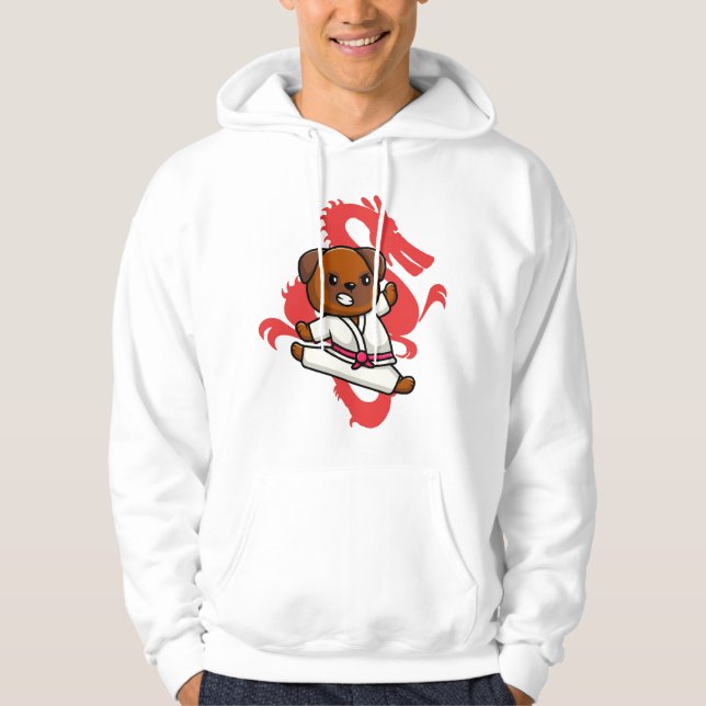 Sudadera perro conoce a karate (Anverso)