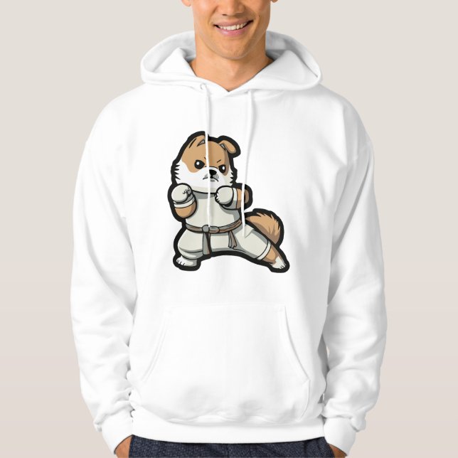 Sudadera perro conoce a karate (Anverso)
