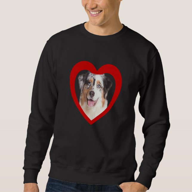 Sudadera Perro corazón de pastor australiano Aussi  1 (Anverso)