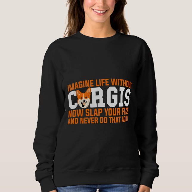 Sudadera Perro Corgi 1042 (Anverso)