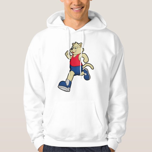 Sudadera Perro corriendo con gafas (Anverso)