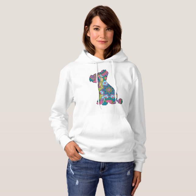 Sudadera Perro creíble chino con capucha (Anverso completo)