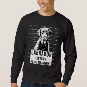 Sudadera Perro Criminal Foto Mug Labrador