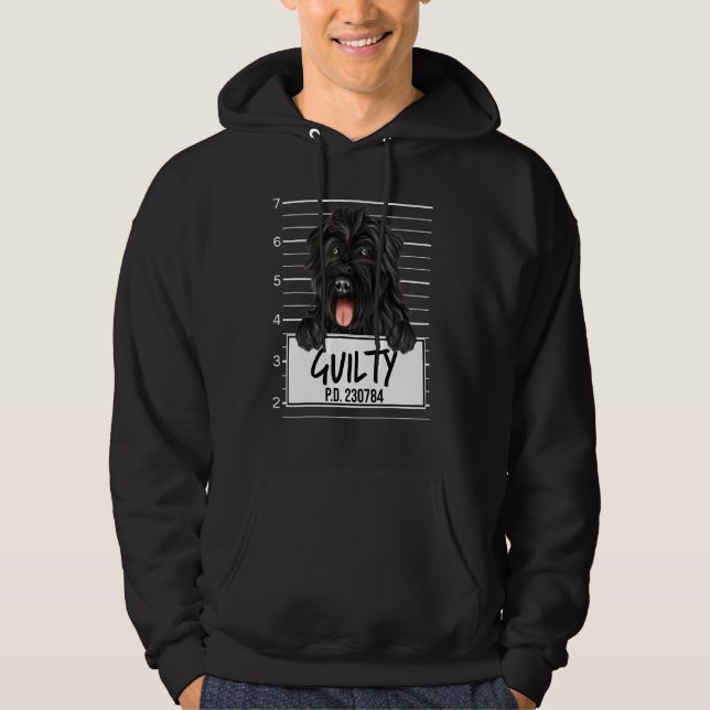 Sudadera Perro Culpable Bouvier Des Flandres Mugshot (Anverso)