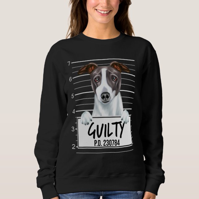 Sudadera Perro culpable de asesinato de un glotón italiano (Anverso)
