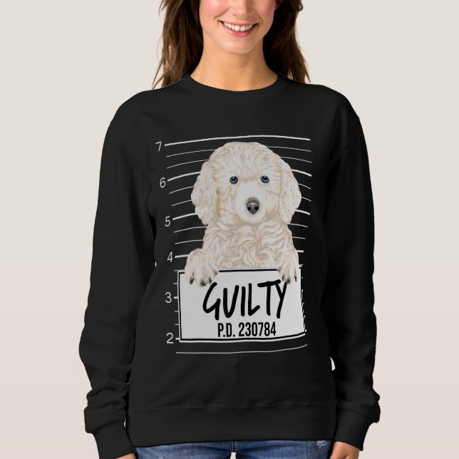 Sudadera Perro culpable de la captura de un hongo de canich (Anverso)