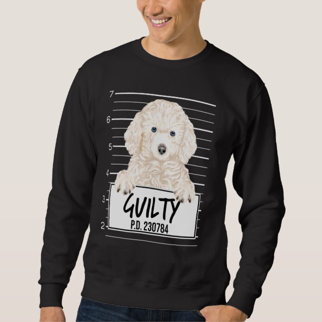 Sudadera Perro culpable de la captura de un hongo de canich (Anverso)