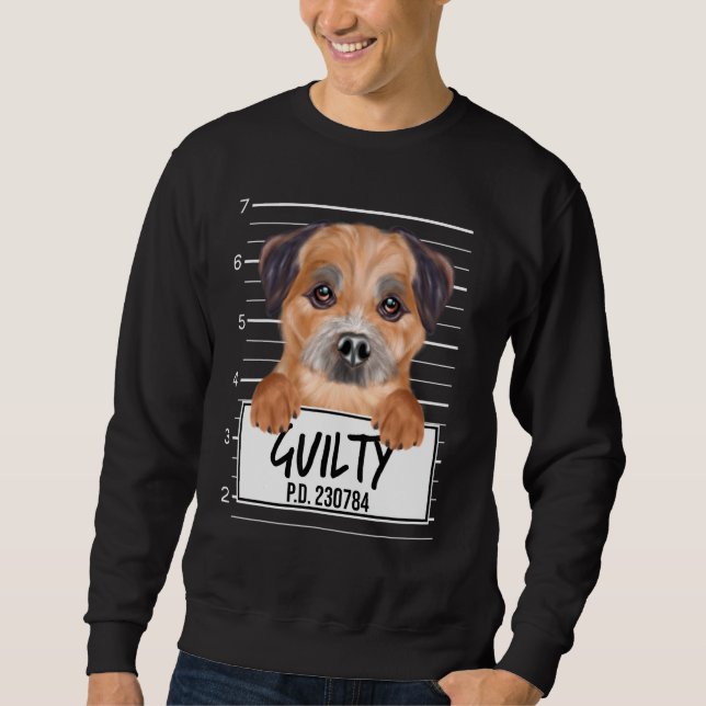 Sudadera Perro culpable de la masacre del Terrier Fronteriz (Anverso)