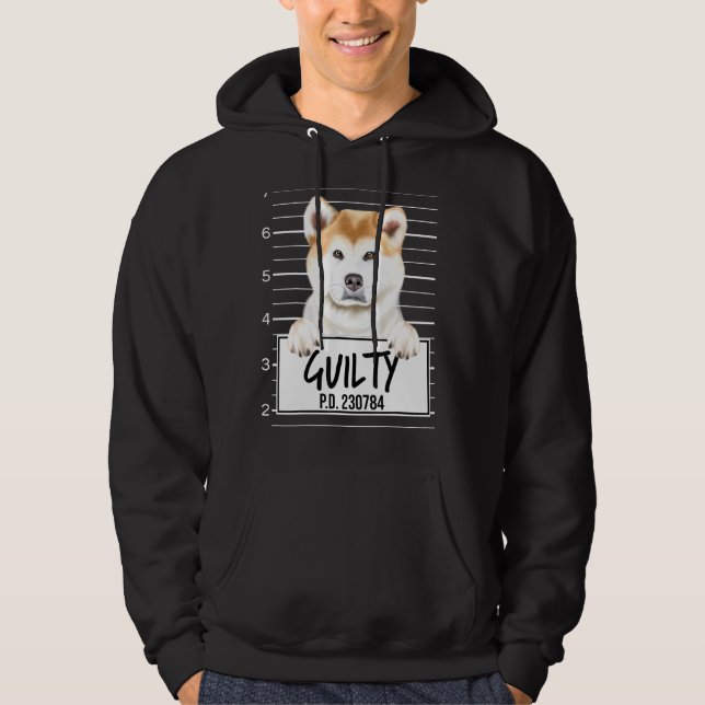 Sudadera Perro Culpable Foto Akita (Anverso)