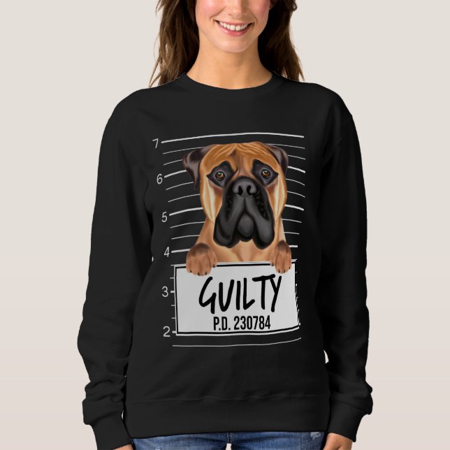 Sudadera Perro Culpable Foto Bullmastiff (Anverso)