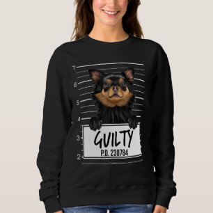 Sudadera Perro Culpable Foto de Chihuahua Negro