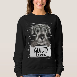 Sudadera Perro Culpable Foto Tipo Standard Schnauzer