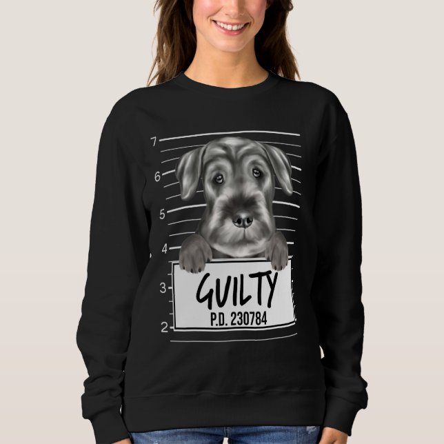 Sudadera Perro Culpable Foto Tipo Standard Schnauzer (Anverso)