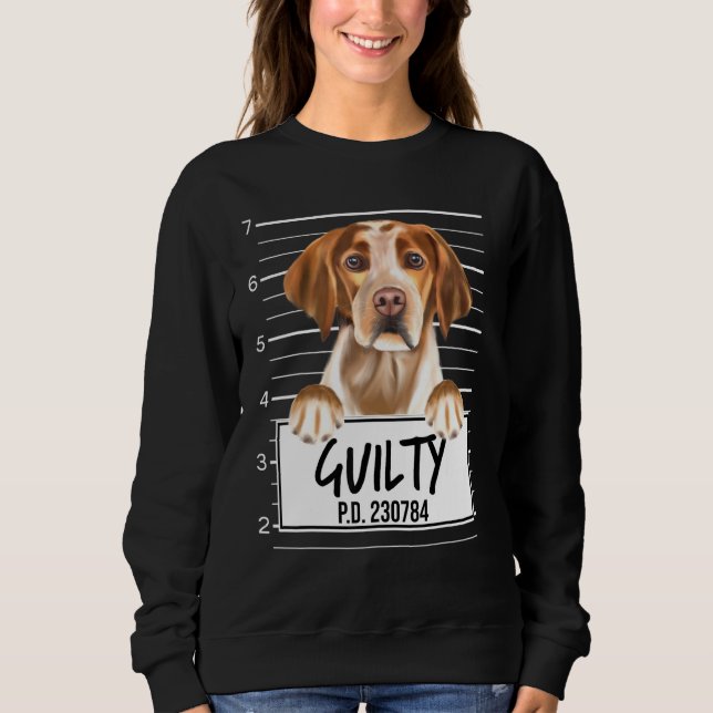 Sudadera Perro Culpable Instantánea de Brittany (Anverso)