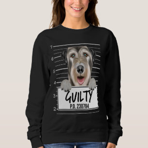 Sudadera Perro Culpable Mugshot Lebrel Irlandés