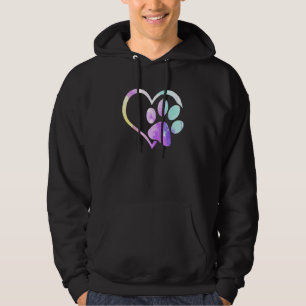 Sudadera Perro Cute Paw Prin Psychedelic Tie Dye Rottweiler