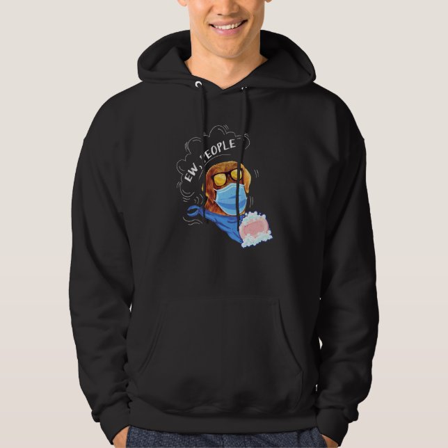 Sudadera Perro Cutto Ojo Gente Usando Una Mascara De Fachad (Anverso)