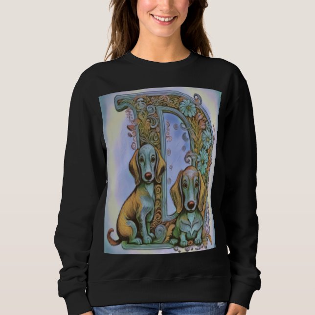 Sudadera Perro D, Alfabet (Anverso)