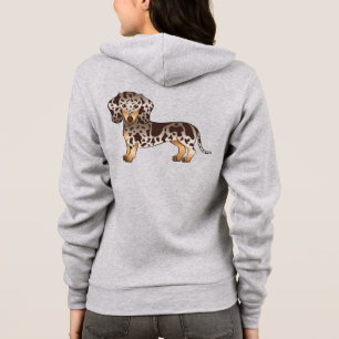 Sudadera Perro Dachshund de Pelo Corto Chocolate y Tañido