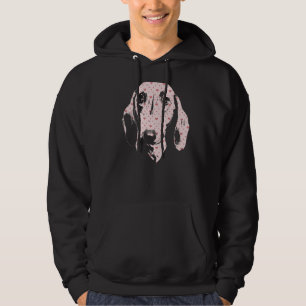 Sudadera Perro Dachshund Se Enfrenta A Una Minimalista Silh