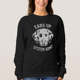 Sudadera Perro dálmata divertido orejas lindas hacia arriba