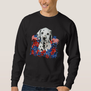 Sudadera Perro dálmata feliz Día de la Independencia 4 de j